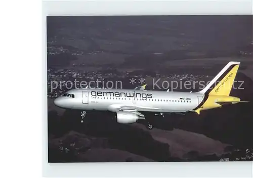 Flugzeuge Zivil German Wings Airbus A319 D AKNH Kat. Airplanes Avions