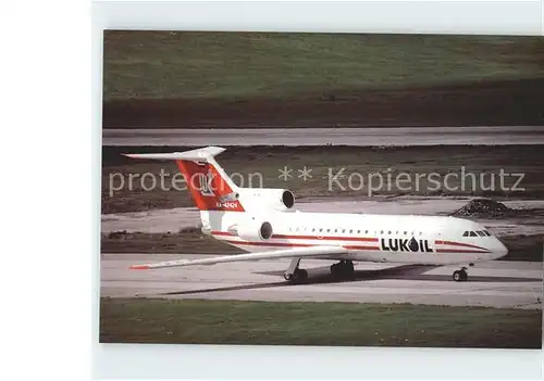 Flugzeuge Zivil Lukoil YAK 42D RA 4224 Kat. Airplanes Avions