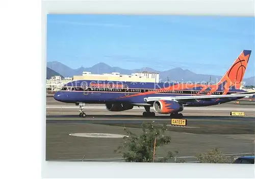 Flugzeuge Zivil America West Phoenix Suns Boeing 757 225 N907AW Kat. Airplanes Avions