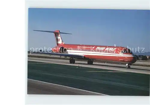 Flugzeuge Zivil Trans World Airlines TWA McDDouglas MD 83 N9408  Kat. Airplanes Avions