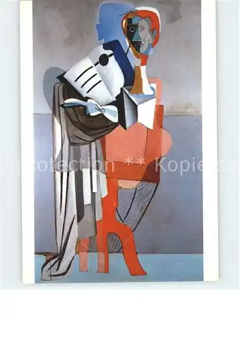 Kuenstlerkarte Salvador Dali Homenatge a Eric Satie Kat. Kuenstlerkarte
