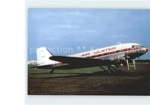 Flugzeuge Zivil Air Ulster Douglas DC 3 G AGJV c n 12195  Kat. Airplanes Avions