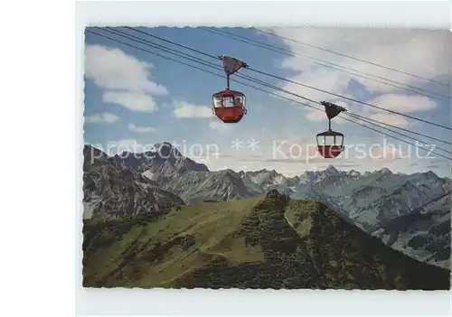 Seilbahn Riezler Kanzelwand Kleinwalsertal Hammerspitze Widderstein Kat. Bahnen