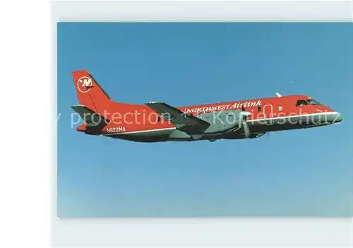 Flugzeuge Zivil Northwest Airlink Express Airlines Saab SF340A N922MA Kat. Airplanes Avions