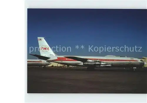 Flugzeuge Zivil TWA B707 331 N18702  Kat. Airplanes Avions