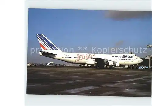 Flugzeuge Zivil Air France Jumbo Boeing 747.100 F BPVL Kat. Airplanes Avions