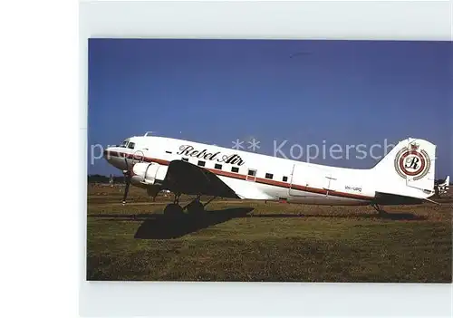 Flugzeuge Zivil Rebel Air DC 3C WH UPQ cn 333 00 Kat. Airplanes Avions