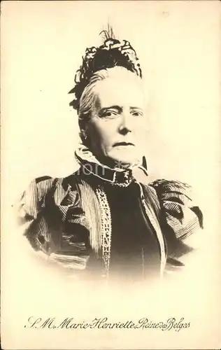 Adel Belgien Marie Henriette  Kat. Koenigshaeuser