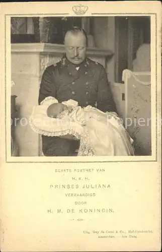 Adel Niederlande Prinz Hendrik Prinzessin Juliana Kat. Koenigshaeuser