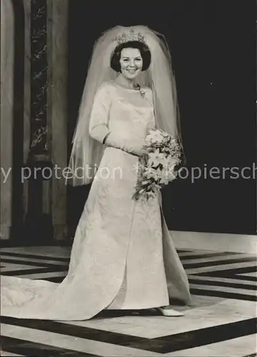 Adel Niederlande Prinzessin Beatrix Hochzeit  Kat. Koenigshaeuser