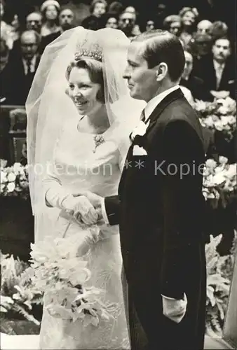 Adel Niederlande Hochzeit Prinzessin Beatrix Claus von Amsberg Kat. Koenigshaeuser