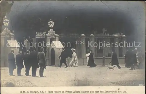 Adel Niederlande Koenigin Wilhelmina Prinz Hendrik Prinzessin Juliana  Kat. Koenigshaeuser