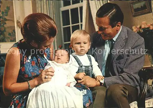 Adel Niederlande Prinzessin Beatrix Prinz Claus Prinzen Willem Alexander und Johan Friso Kat. Koenigshaeuser