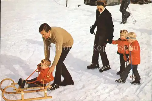 Adel Niederlande Schlitten Prinzen Willem Alexander Johan Friso Constantijn Winterurlab Lech  Kat. Koenigshaeuser