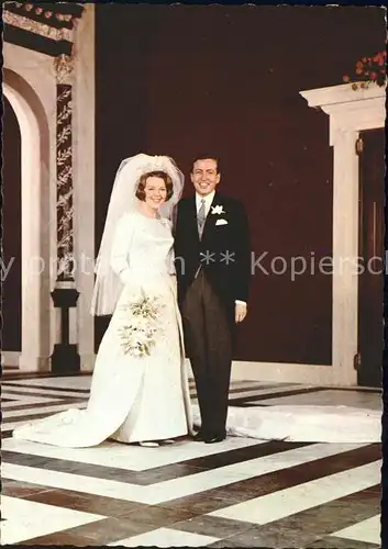 Adel Niederlande Hochzeit Prinzessin Beatrix Prinz Claus  Kat. Koenigshaeuser