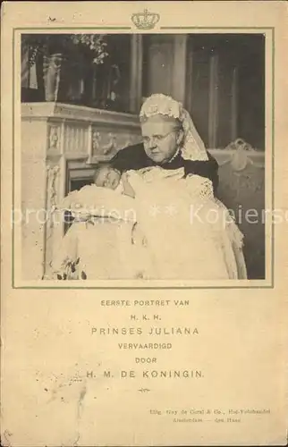 Adel Niederlande Prinzessin Juliana Koenigin Mutter Emma Kat. Koenigshaeuser