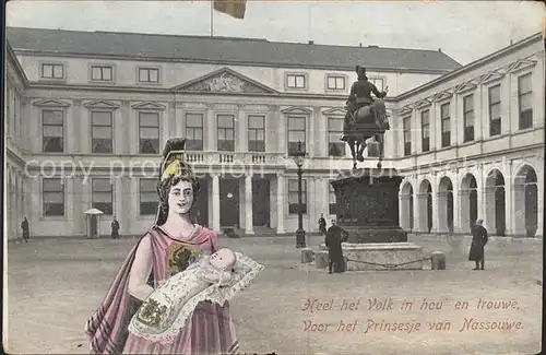 Adel Niederlande Geburt Prinzessin Juliana Koenigliches Palais Kat. Koenigshaeuser