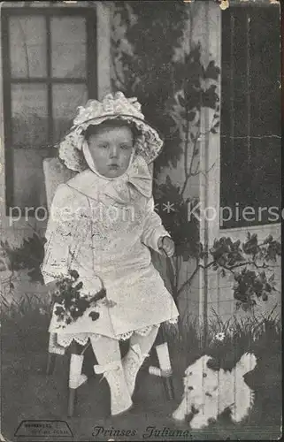 Adel Niederlande Prinzessin Juliana Plueschhund  Kat. Koenigshaeuser