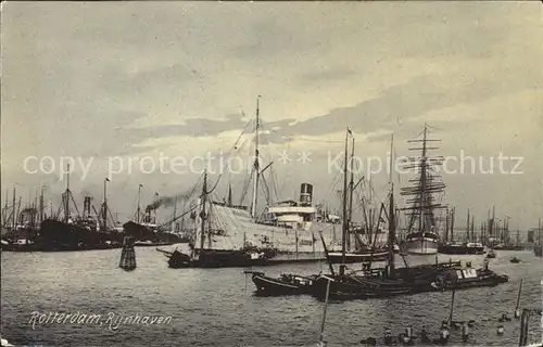 Dampfer Oceanliner Segelschiffe Rijnhaven Rotterdam Kat. Schiffe