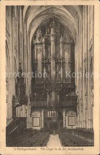 Kirchenorgel  s Hertogenbosch St. Jansbasiliek Kat. Musik