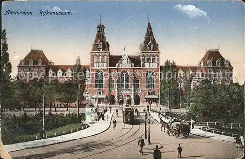 Strassenbahn Amsterdam Rijksmuseum Kat. Strassenbahn