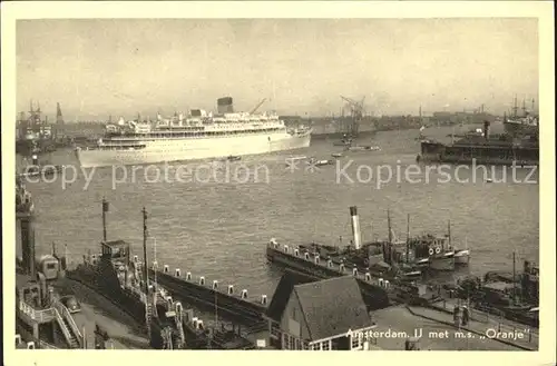Dampfer Oceanliner M.S. Oranje Amsterdam  Kat. Schiffe