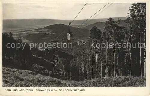 Seilbahn Schauinsland  Kat. Bahnen