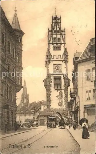 Strassenbahn Freiburg im Breisgau Schwabentor  Kat. Strassenbahn