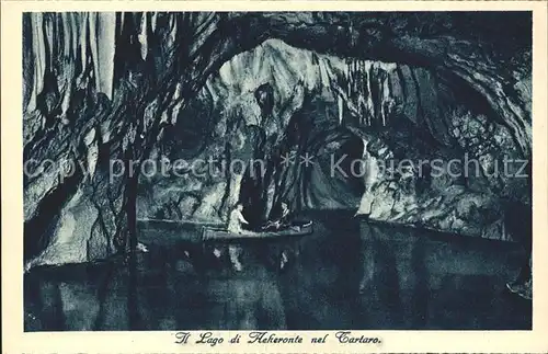 Hoehlen Caves Grottes Lago di Acheronte nel Cartato Postumia Kat. Berge