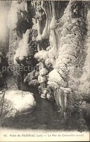 Hoehlen Caves Grottes Puits de Padirac Pas du Crocodile Kat. Berge