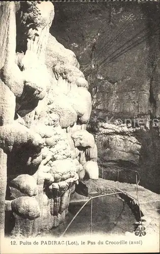 Hoehlen Caves Grottes Puits de Padirac Pas du Crocodile Kat. Berge