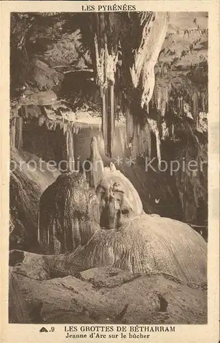 Hoehlen Caves Grottes Betharram Jeanne d Arc sur le bucher  Kat. Berge