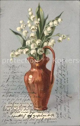 Maigloeckchen Vase Litho Kat. Pflanzen