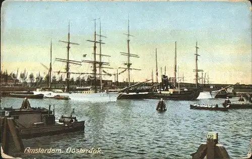 Segelschiffe Amsterdam Oosterdok Kat. Schiffe