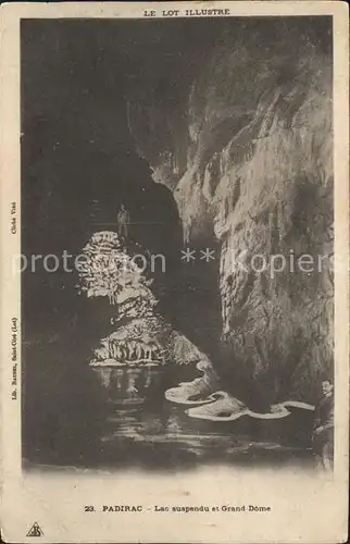 Hoehlen Caves Grottes Padirac Lac suspendu Grand Dome Kat. Berge