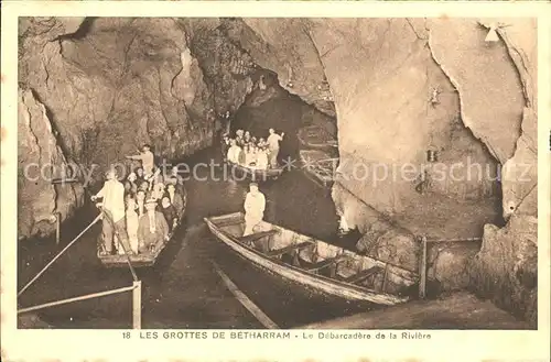 Hoehlen Caves Grottes Betharram Debarcadere de la Riviere  Kat. Berge
