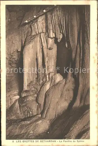 Hoehlen Caves Grottes Betharram Fenetre du Sphinx Kat. Berge