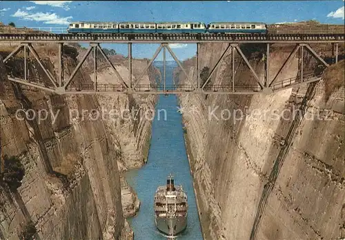Schiffe Griechenland Der Kanal Korinth Kat. Schiffe