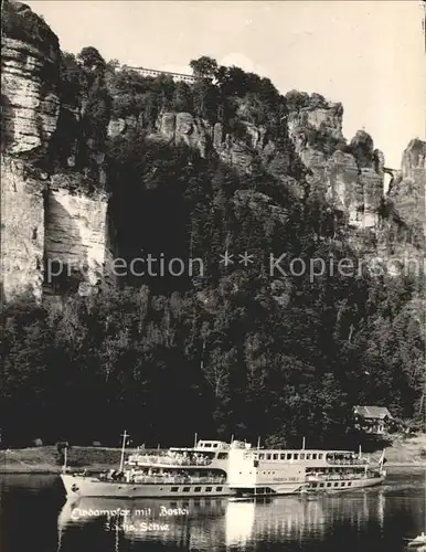 Motorschiffe Elbdampfer Bastei Saechsische Schweiz Kat. Schiffe