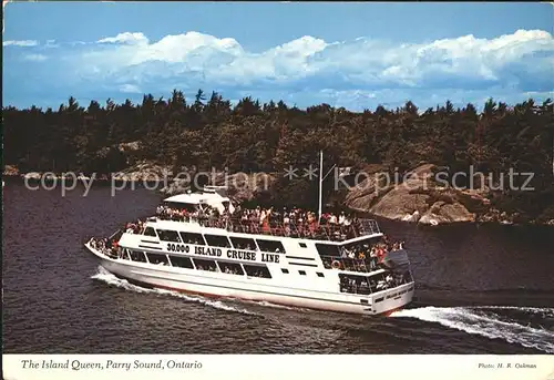 Motorboote Island Queen Parry Sound Ontario Kat. Schiffe