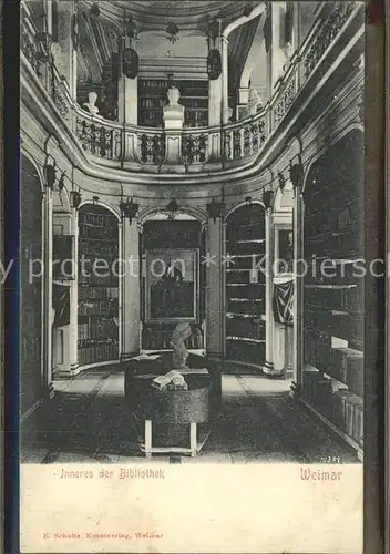 Bibliothek Library Weimar  Kat. Gebaeude
