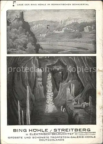 Hoehlen Caves Grottes Bing Hoehle Streitberg  Kat. Berge