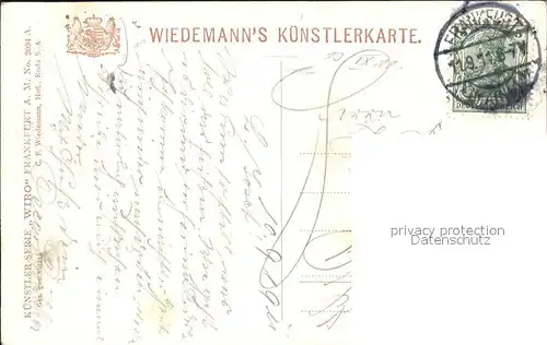 Verlag Wiedemann WIRO Nr. 2094 A Frankfurt am Main Zoologischer Garten  Kat. Verlage