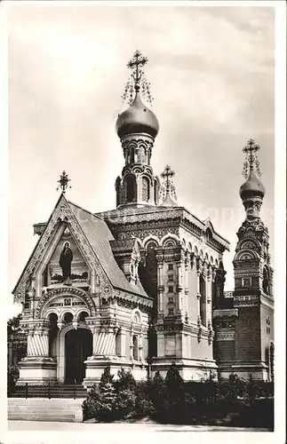 Russische Kirche Kapelle Darmstadt Mathildenhoehe Kat. Gebaeude