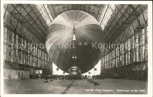 Zeppelin Graf Zeppelin Einbringen Halle  Kat. Flug