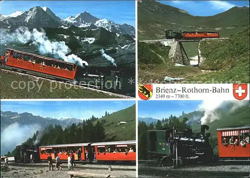 Bergbahn Brienz Rothorn Bahn Flaage Wappen Kat. Bergbahn