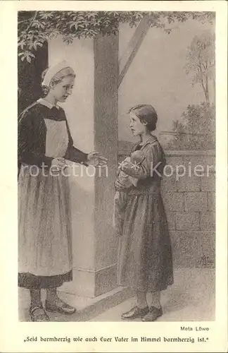 Loewe Meta Nr. 141 Krankenschwester Kinderheim Spendenkarte  Kat. Kuenstlerkarte