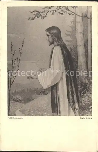 Loewe Meta Fruehlingssegen Nr. 84 Jesus Kat. Kuenstlerkarte