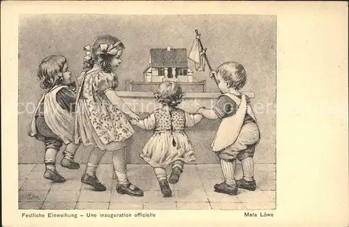 Loewe Meta Festliche Einweihung  Nr. 147 Kinder  Kat. Kuenstlerkarte