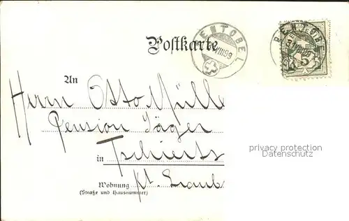 Tobler Viktor V.T. Appenzellerland Sticken Stickrahmen Hund Gedicht Kat. Kuenstlerkarte Schweiz